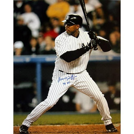 Bernie Williams "ALDS Batting" with Inscription Hand-Signed 16 x 20 Photograph