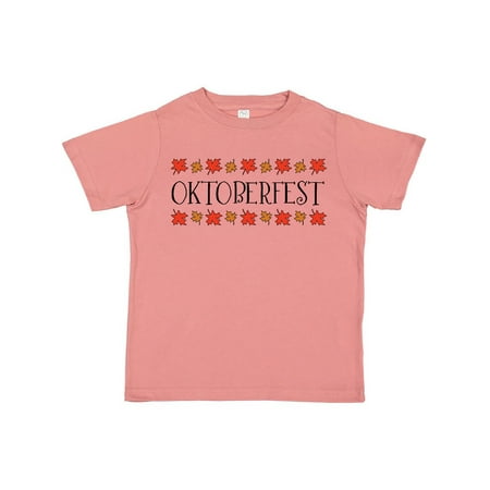 

Inktastic Oktoberfest with Orange Leaves Gift Toddler Boy or Toddler Girl T-Shirt