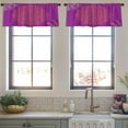 thumbnail image 3 of LALILO Kitchen Curtain Valance Purple Mandala Vintage Rod Pocket Window Curtain 52"x 18" Set of 2, 3 of 5