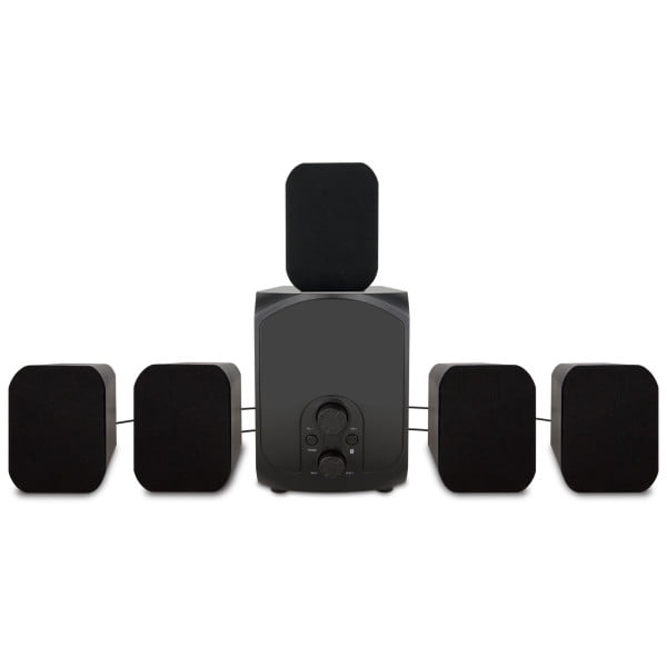 Ilive IHTB059BO 5.1-Channel 30W-RMS Home Theater Speaker System with Bluetooth & Remote - 6 Piece