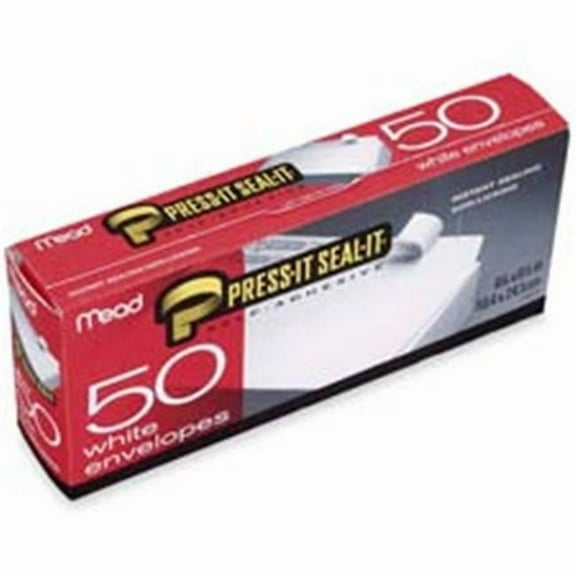 Mead  Plain Envelopes- No 10- Self-Sealing- White