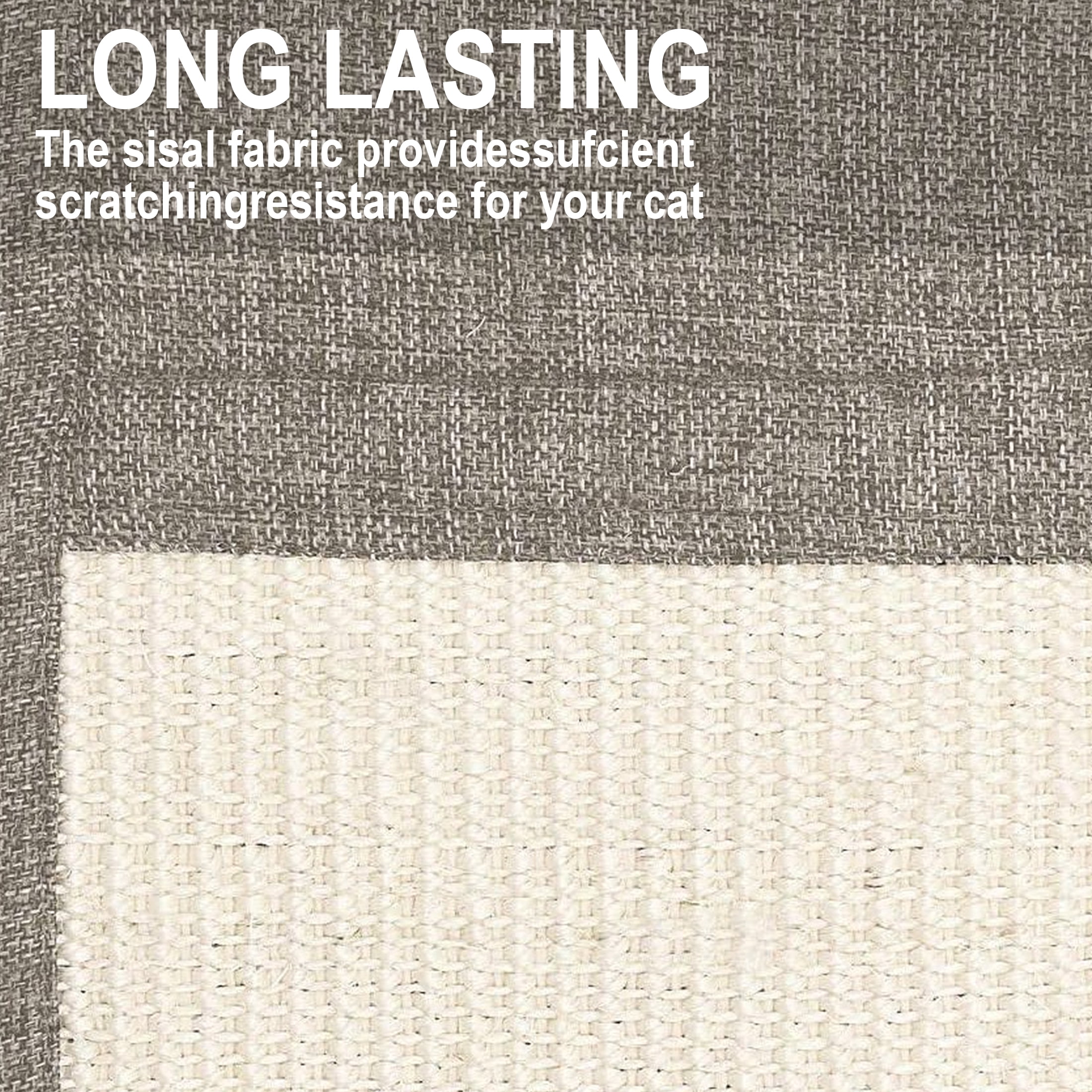 NATPLUS Cat Scratch Mat Sofa Protector, Natural Sisal Furniture Scratching Pad with Storage Pockets, Durable Anti-Scratch Couch Guard for Sofa Armrest & Furniture Protection