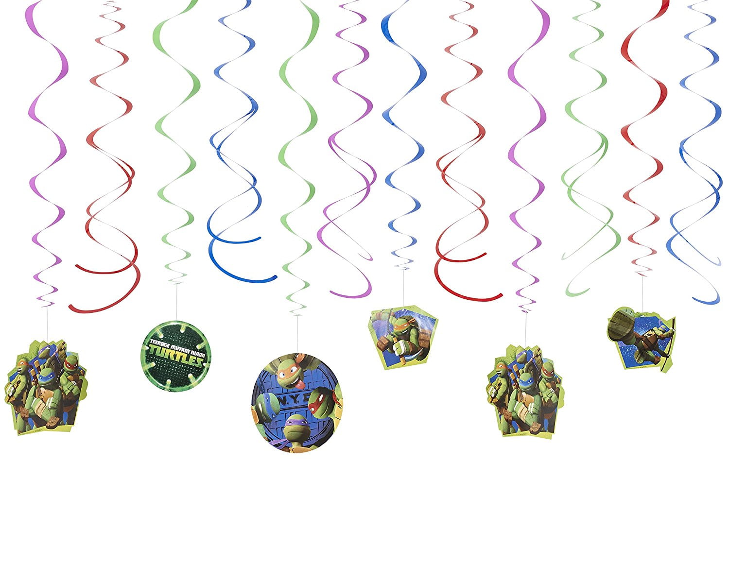 Teenage Mutant Ninja Turtles Hanging Swirl Decoration Birthday Party Supplies 12 