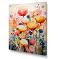thumbnail image 2 of Designart "Coral Whimsical botanic Wilds II" Abstract Canvas Print, 2 of 5
