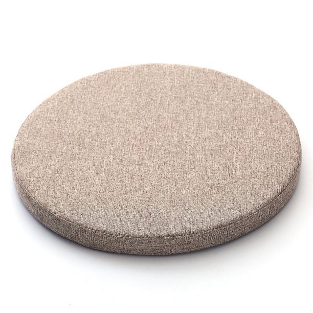 Granjero Gordo Cojín redondo suave para silla de comedor, dormitorio, oficina, cocina, antideslizante, 40,6 cm, color caqui