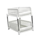 thumbnail image 4 of Organizador de gabinete extraíble para baño, soporte para champú, 2 niveles, cajones deslizables, estante para botellas de especias, estante de almacenamiento, despensa, cocina Blanco, 4 of 9