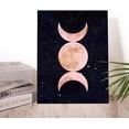 thumbnail image 4 of HFDF Pk Moon Wall Art Decor,Pk Moon Phases Canvas Poster Prt for Home Livg Room Dorm Wall Decor 16x20inch Framed, 4 of 6
