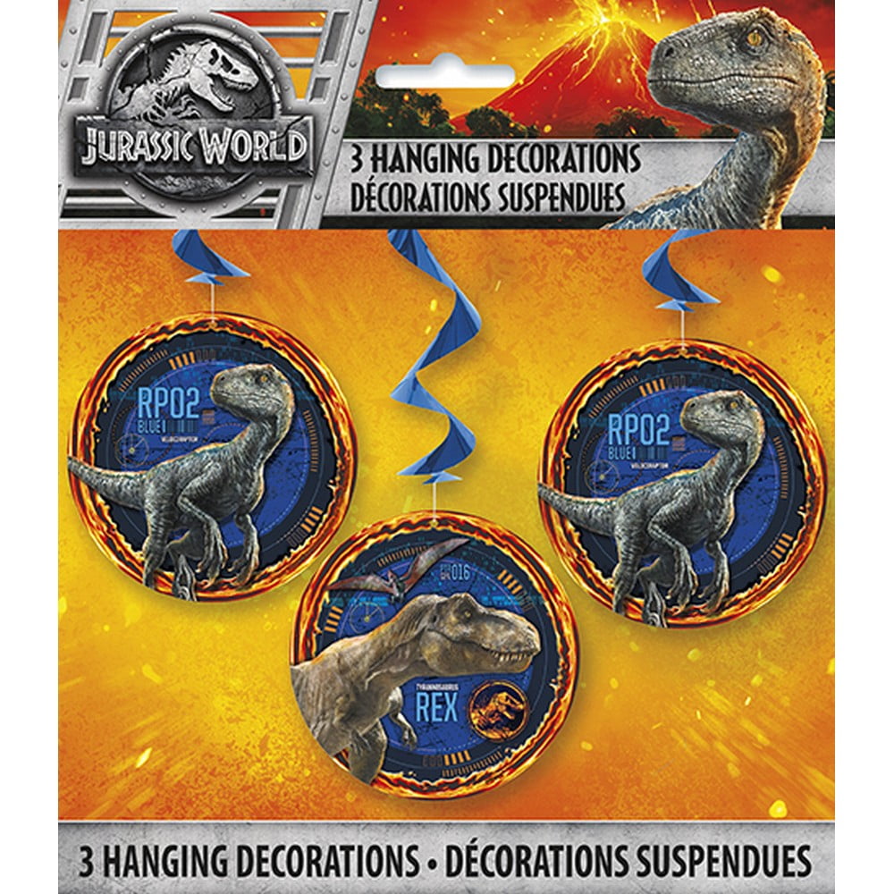Jurassic World 2 Hanging Swirls (3 Count)