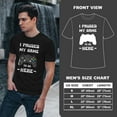 thumbnail image 4 of Greenyef Graphics I Paused My Game to Be Here Video Gamer Gift for Men Teenagers Gaming Funny Graphic T-Shirt Style-17 (Black, Medium), 4 of 6