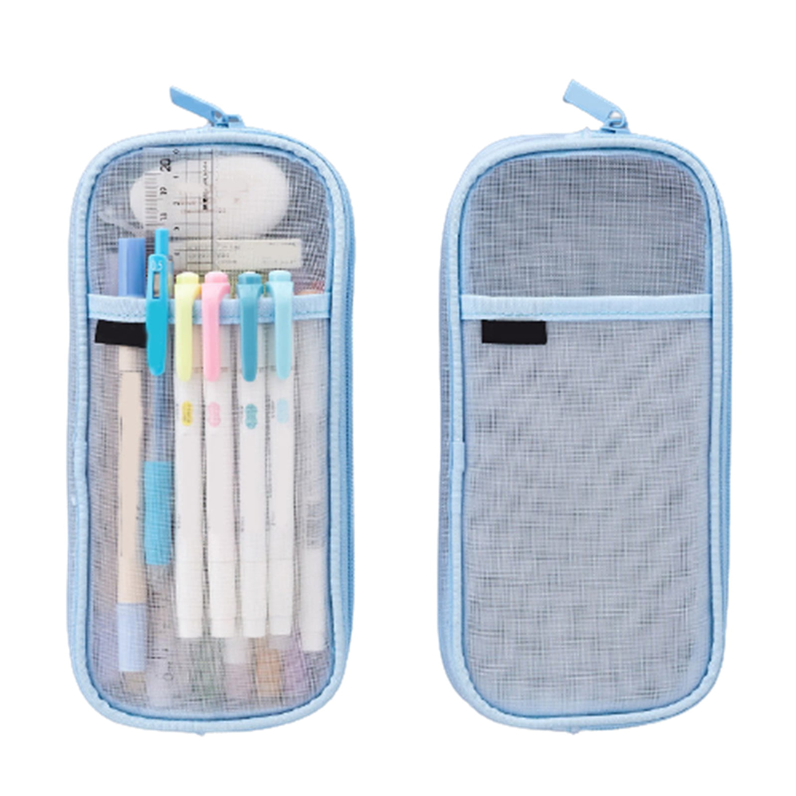 School Supplies Transparent bag Pen Box Pouch Stationery Holder Pencil Cases 