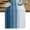 Haze Blue, variant on Turquoise White Ombre Table Runner, Modern Country Abstract Stripes Washable Cotton Linen Table Runners 120 Inches Long, Dresser Scarf Runner for Dining/Living Room/Kitchen/Square Tables 13''x120''