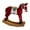 Red, variant on Kuntesetty Christmas Horse Statue Adorable Table Decoration for Garden Balcony Entrance Green