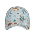 thumbnail image 2 of Daiia Sea Turtle print Baseball Cap Men Women Golf Dad Hat Adjustable Original Classic Low Profile Hat Unconstructed Plain Cap, 2 of 9