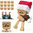 thumbnail image 5 of Wiggle Wooden Figurine | 12 Magnetic Facial Expressions | Funny Dashboard & Desk Decor（C 1PCS）, 5 of 6