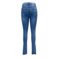 thumbnail image 4 of REALiKUN Women Cuffed Ripped Jeans Distressed Ripped Skinny Stretchy Denim Pant, 4 of 7