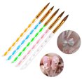 thumbnail image 1 of Health & Personal Care 5 Pcs Imitation Mink Crystal Pen Nail Brush Set Nail Tools Je, 1 of 6