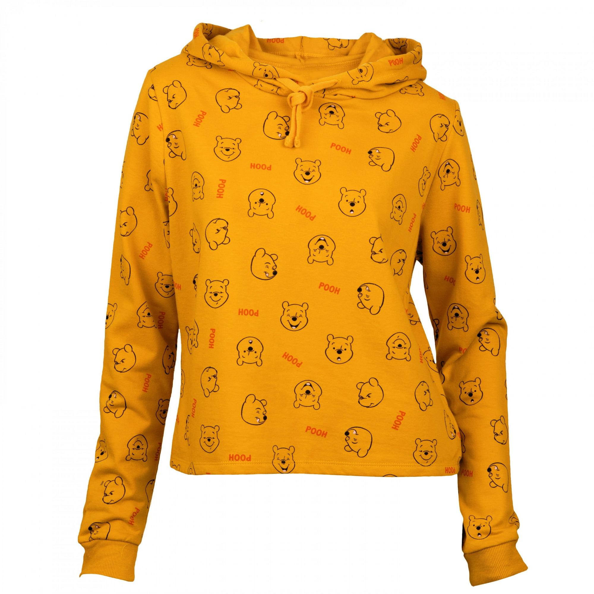 Winnie The Pooh Bear Patterned Women s Hoodie XSmall Walmart