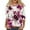 #148 Hot Pink, variant on HaHaHappy Halloween Shirts for Women Plus Size 3/4 Sleeve Tunic Tops Funny Black Cat and Pumpkin Printed Horror T-Shirts Spooky Crew Neck Tees Three Quarter Length Pullover Cyan S