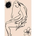 thumbnail image 2 of Wang, Melissa 12x14 White Modern Wood Framed Museum Art Print Titled - Lunar VI, 2 of 4