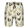 thumbnail image 3 of Salouo Funny Chicken Pattern Swim Trunks for Men,Men's Hawaiian Bathing Suit Swimsuits Quick Dry Swimming Board Shorts Beach Shorts with Pockets-3X-Large, 3 of 6