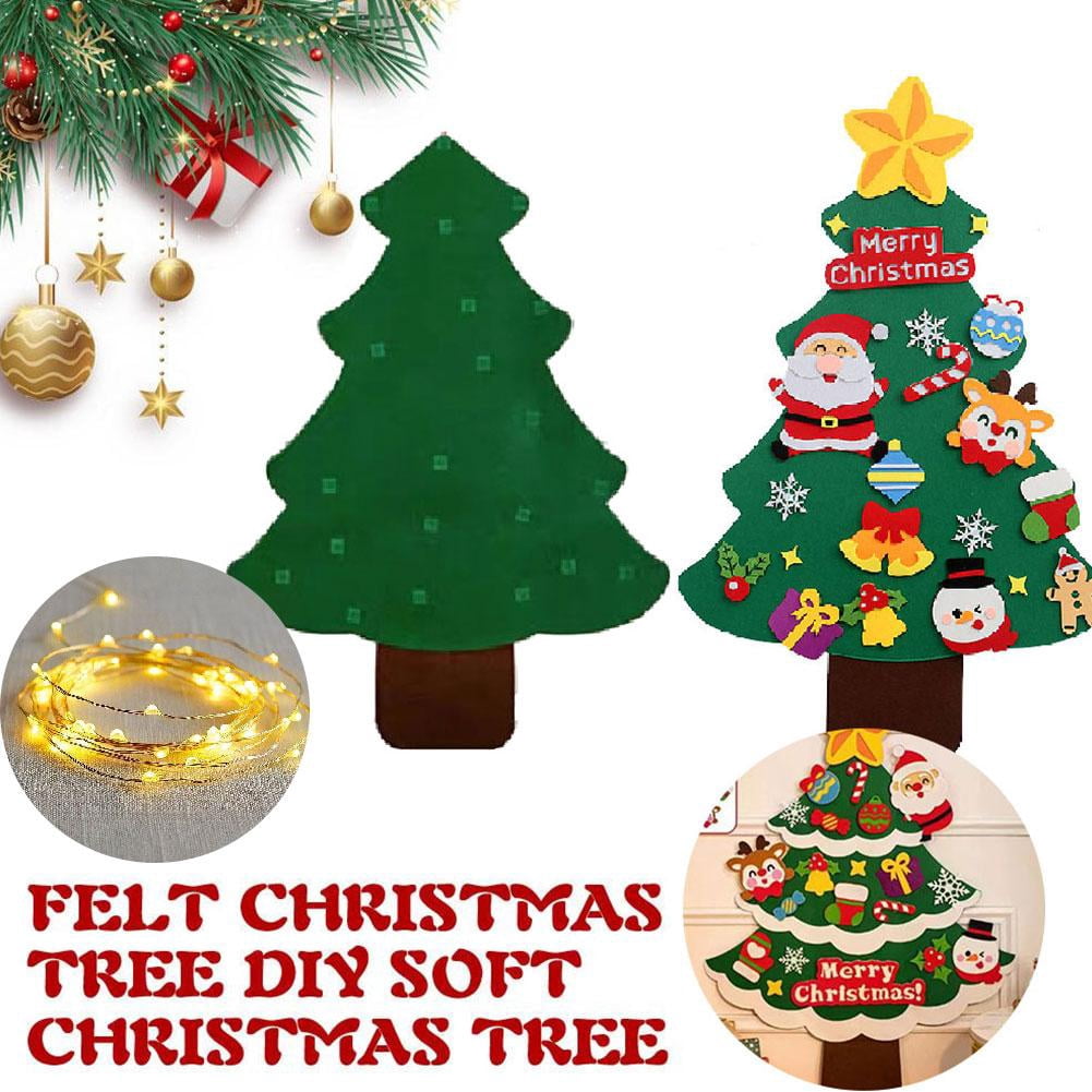 Arbre de Noël en Feutre Everized Kit DIY pour Enfants - Décoration de Vacances, 110*70cm Arbre de Noël en Feutre Everized Kit DIY pour Enfants - Décoration de Vacances, 110*70cm