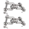 thumbnail image 4 of 2Pcs Anchor Swivel Shackle 304 Stainless Steel Rotating Ring Connector with Insurance M8, 4 of 14