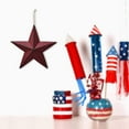 thumbnail image 2 of Patriotic Metal Barn Star Hanging Wall Decor Distressed Country Barn Star Texas Star Decor Outdoor Indoor Decor (1, Red), 2 of 7
