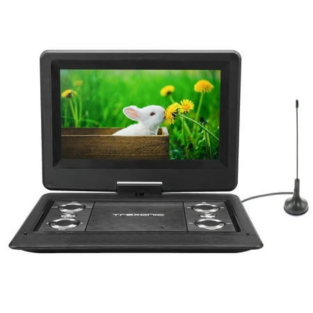 Bed Bath & Beyond Trexonic 12.5" LED Screen Portable DVD Player with USB and HD Inputs, Black