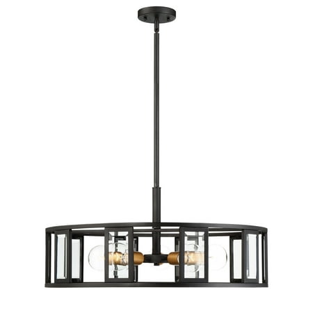 

Pendants 5 Light With Black Finish Steel Material Medium Base 26 inch 300 Watts