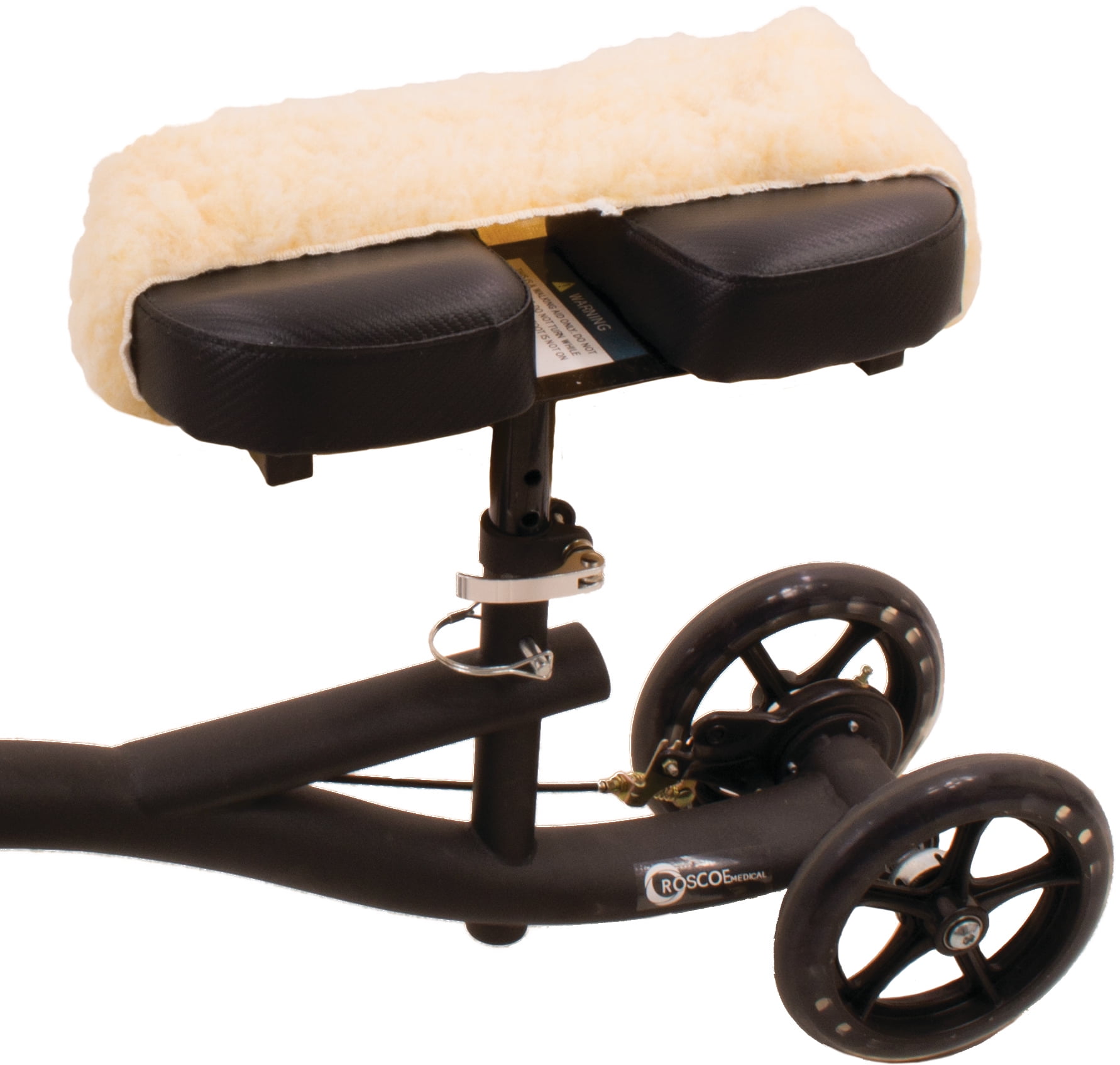 Knee Scooter Memory Foam by Tkwc Inc - Two inch Thick Memory Foam Knee Pad and Cover - Fits Most Knee Walker Models