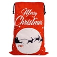 thumbnail image 5 of Tnobhg 70x50CM Christmas Drawstring Gift Bag Santa Elk Sleigh Large Capacity Heavy Duty Reusable Party Favor Holiday Gift Present Grocery Packaging Sack, 5 of 8