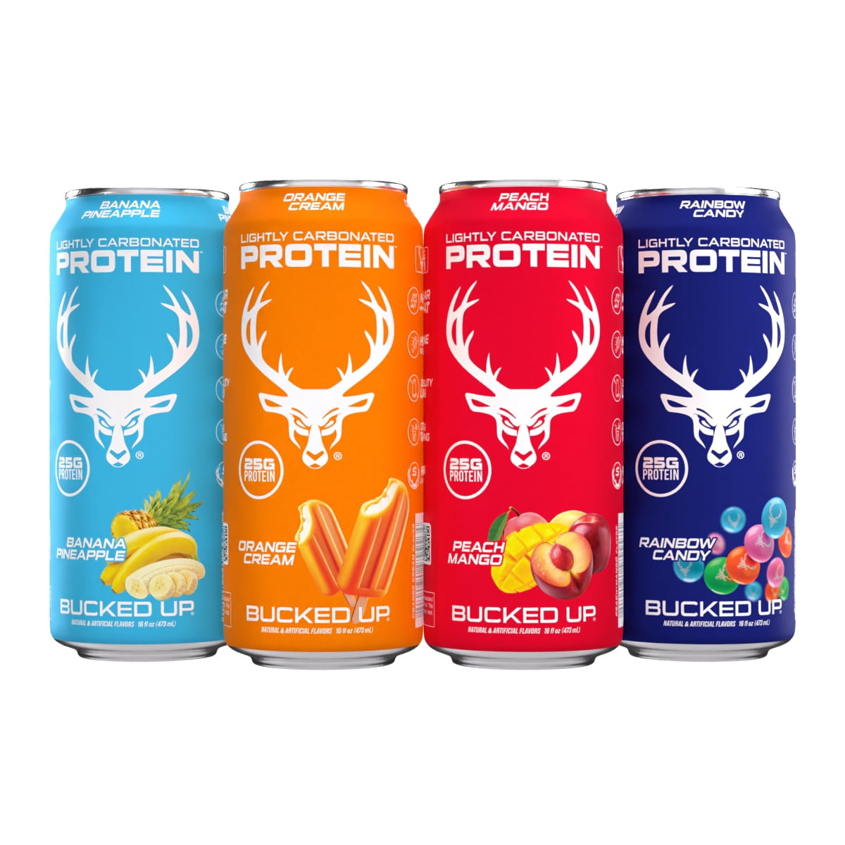 (12 pack) Bucked Up Lightly Carbonated Cherry Limeade Protein 16 fl oz