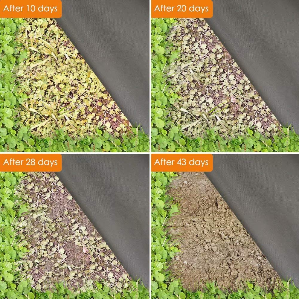 Agfabric Landscape Fabric Weed Barrier Ground Cover Garden Mats for Weeds Block in Raised Garden Bed, 5 Ft X 300 Ft