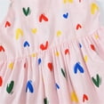 thumbnail image 6 of Penkiiy Toddler Kids Baby Girls Summer Cute Rainbow Shoulder Strap Suspender Dress Easter Dresses for Toddler Girls 1-2 Years Pink 2023 Summer Deal, 6 of 6