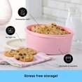 thumbnail image 4 of Heritage Collection 7.6 Cup Cookie Canister, Vintage Light Pink Color, Dishwasher Safe and BPA Free Container (1.8 L), 4 of 8