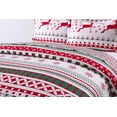 thumbnail image 3 of MarCielo Christmas Microfiber Quilt Set, Full/Queen, -Lightweight, 3 Count, 3 of 8