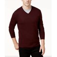 thumbnail image 2 of Alfani Mens Sweater Port Heather Solid Crewneck Pullover Red XL, 2 of 4