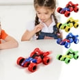 thumbnail image 4 of Fjnjuu Monster Truck Toys Stunt Transforming Twisting Head Rolling Double-Sided Car Toy for Classroom Reward Toy Cars Pack, 4 of 8