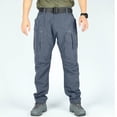 thumbnail image 2 of Ashyfjp Mens Cargo Pant Solid Color Straight Leg Pants with Multiple Pocket Belt Loops and Water-Repellent Casual Work Pants for Men, Size S-3XL, 2 of 9