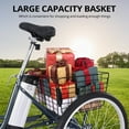 thumbnail image 6 of Garvee 26" Electric Tricycle for Adults,7 Speeds Folding Electric Trike w/36V 10Ah Removable Battery & Large Capacity Basket,330 Loading Capacity,250W Motor,Dark Gray, 6 of 8
