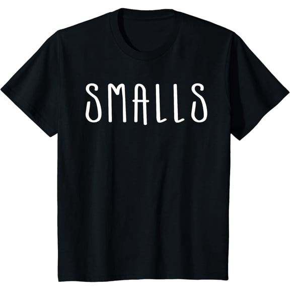 Retro Smalls Graphic Tee Funny Minimalist Short Sleeve Cotton T-Shirt for Men Women Casual Summer Top
