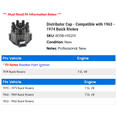 thumbnail image 2 of Distributor Cap - Compatible with 1963 - 1974 Buick Riviera 1964 1965 1966 1967 1968 1969 1970 1971 1972 1973, 2 of 2