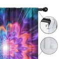 thumbnail image 4 of Blackout Kids Curtains,Colorful Tie Dye Burst Flower Pattern Childrens Insulated Curtains Set Of 2,Bedroom Essentials,Toddler Room Decor 52"x63", 4 of 5