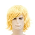 thumbnail image 2 of Onedor 12 Inch Short Straight Men Hair Wig Colored Cosplay Wig Heat Friendly Party Costume Unisex Wig, 2 of 4