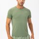 thumbnail image 5 of Camisas atléticas para hombres Camisa de entrenamiento de manga corta grande y alta para hombres Camisetas para correr de ajuste holgado de secado rápido (verde) Zhivalor BST3004335-1, 5 of 6