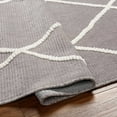 thumbnail image 5 of Hauteloom Amani Living Room, Bedroom Machine Washable Area Rug - Bohemian Modern Farmhouse - Moroccan Trellis - Gray, White - 7'10" x 10'1", 5 of 10