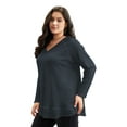 thumbnail image 6 of SWQZVT Long Sleeve Tops for Women Fall Casual Plus Size Waffle Shirts Loose Fit Oversize Sweatshirts Tunic Blouses for Winter Clothes, 6 of 7