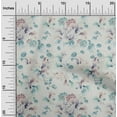 thumbnail image 1 of oneOone Cotton Poplin Off White Fabric Florals Sewing Fabric By The Yard Printed Diy Clothing Sewing Supplies 56 Inch Wide, 1 of 4