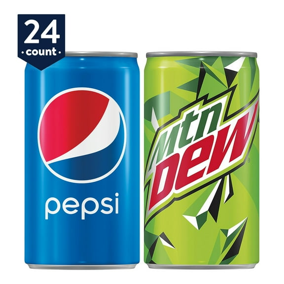 Pepsi Variety Pack Soda Pop, 7.5 Fl Oz, 24 Pack Cans