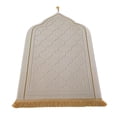 thumbnail image 4 of GUOOL Islamic Prayer Rug Home Embossing Soft Worship Kneel Thick Prayer Carpet Mat white, 4 of 9